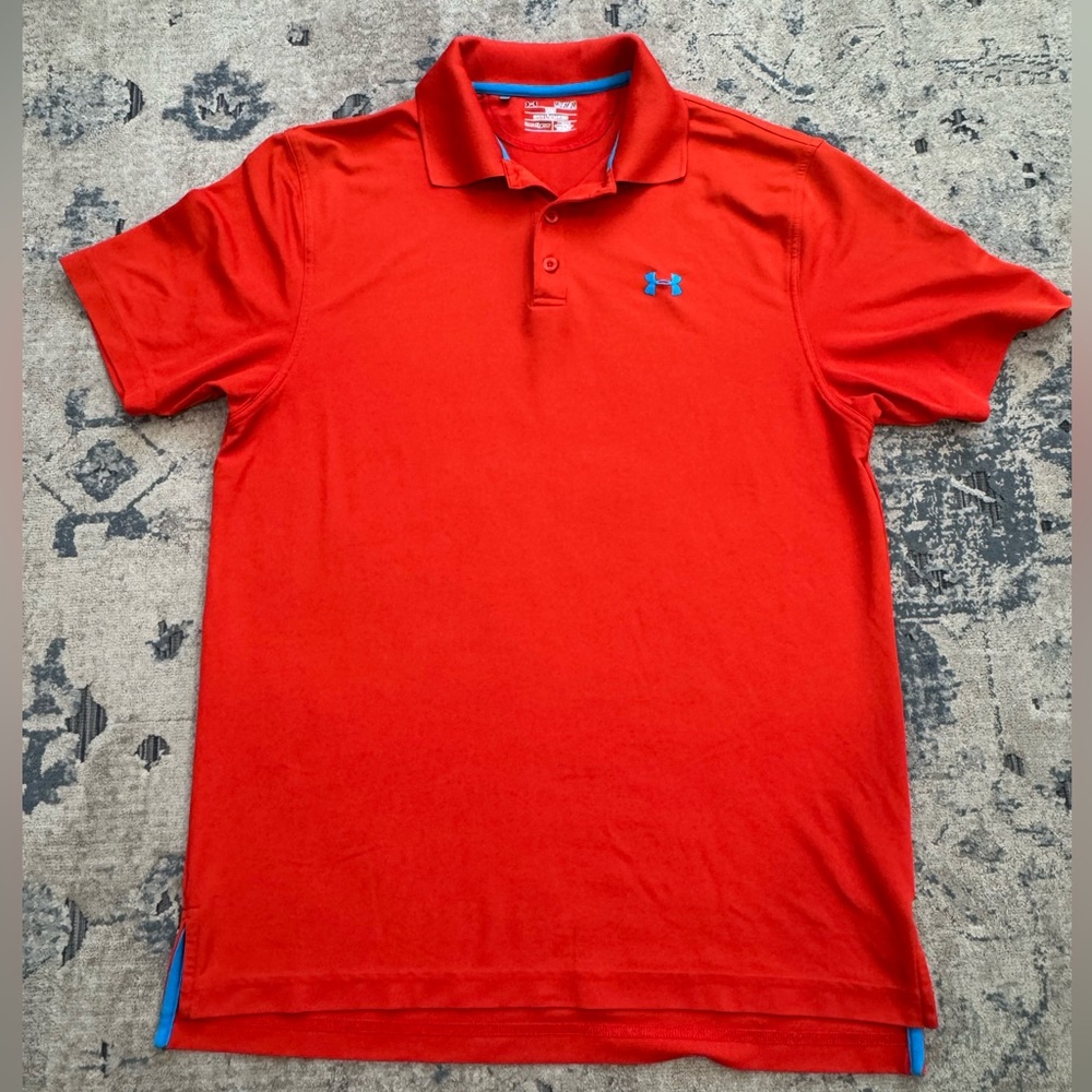 Under Armour Loose Heat Gear Golf Polo Shirt size M